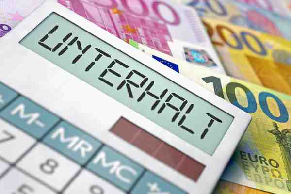 Schriftzug Unterhalt